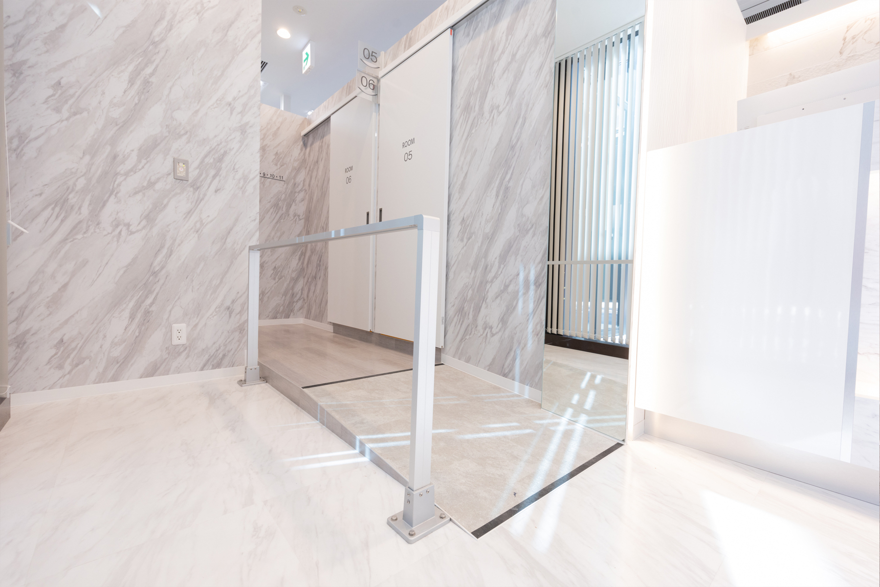 バリアフリー完備の院内